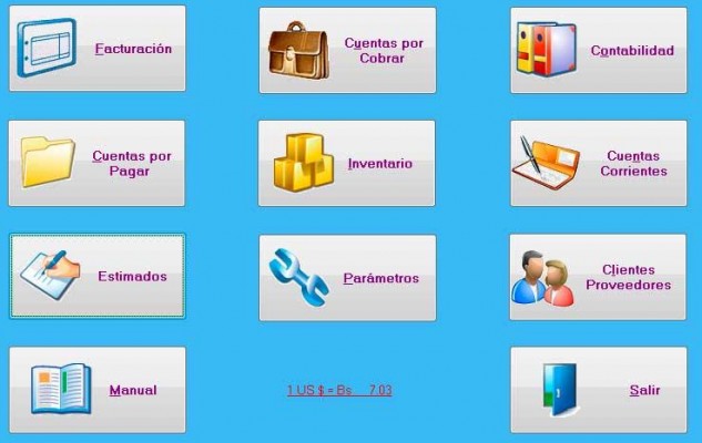 238us Sistema Contable Monica 9 Bolivia Módulos De Inventario Facturación Etc